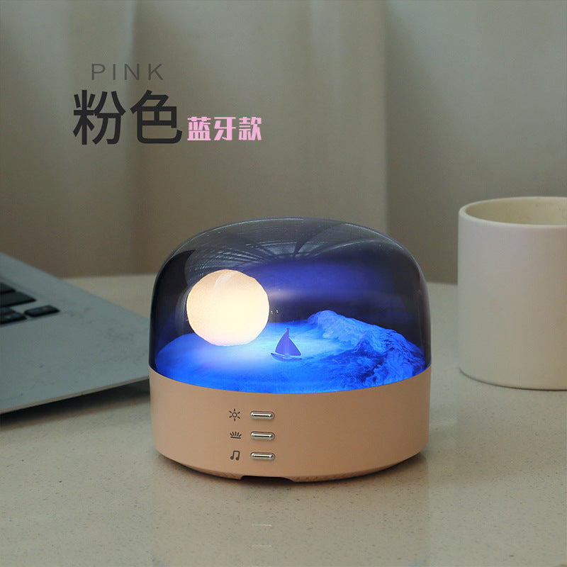 Veilleuse Lune + Enceinte Bluetooth – Déco, Musique & Ambiance en Un
