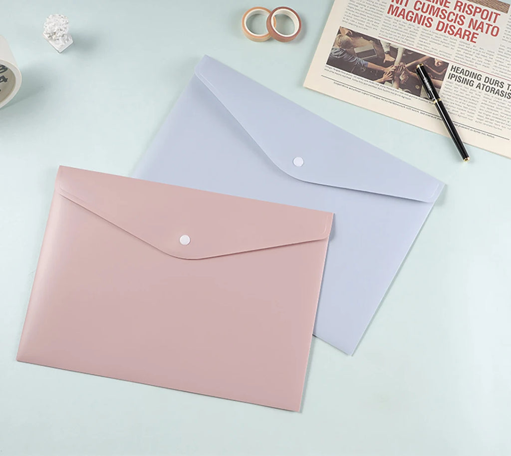 Pochette de Rangement Fichiers A4 en PP — Organisateur Bureau Grande Capacité