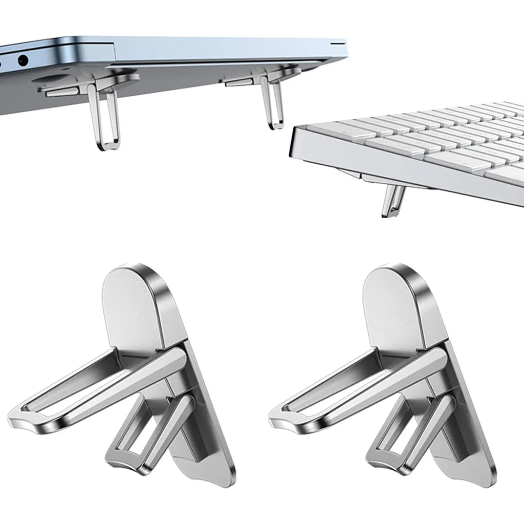 Support Ordinateur Portable Mini Jambes Pliables — Compatible MacBook, Huawei, Xiaomi