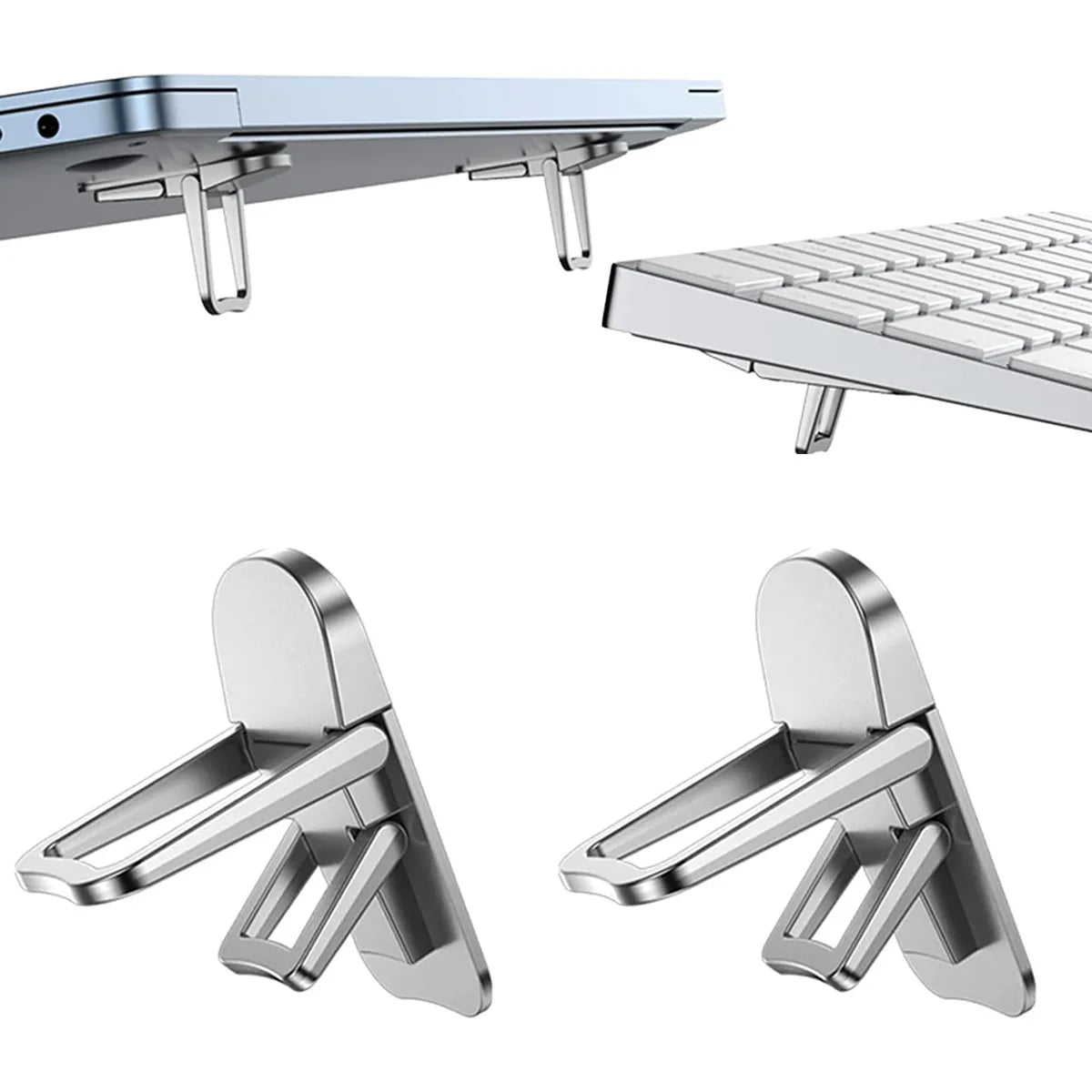 Support Ordinateur Portable Mini Jambes Pliables — Compatible MacBook, Huawei, Xiaomi