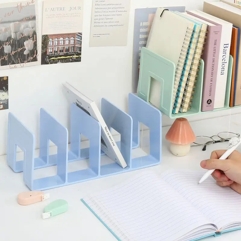Range-livres Multifonction en Plastique — Organisateur Livres, Magazines et Fichiers Bureau