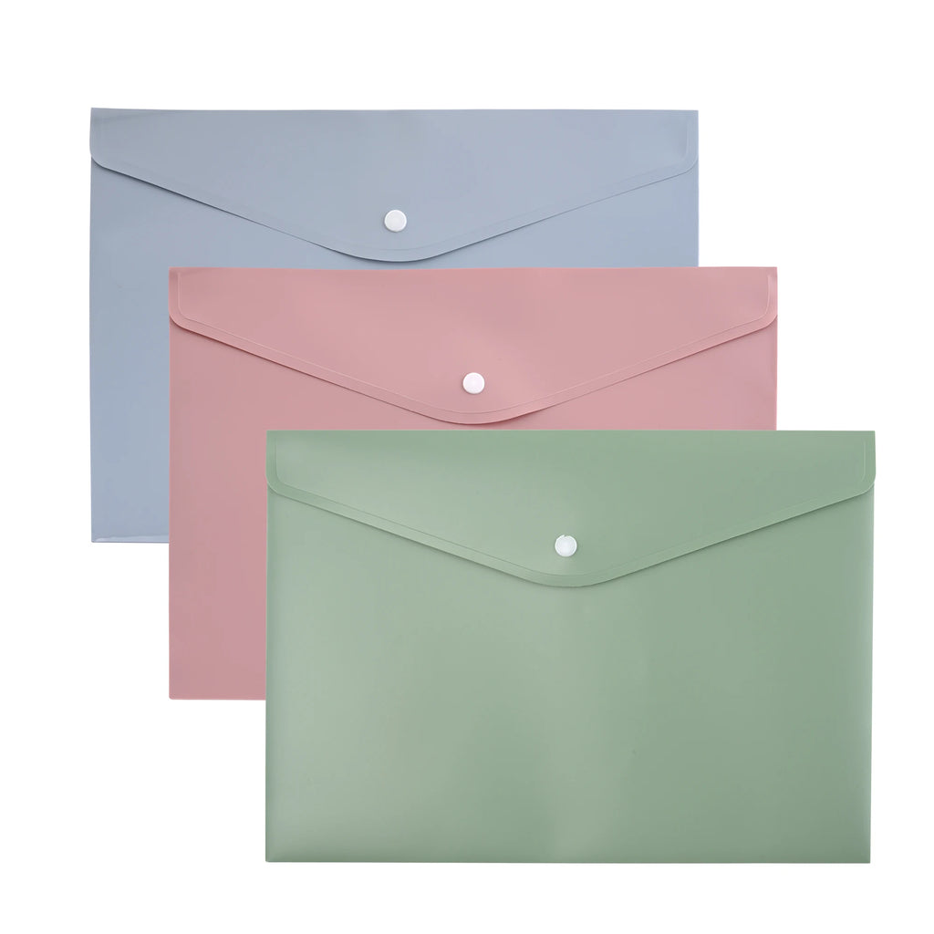 Pochette de Rangement Fichiers A4 en PP — Organisateur Bureau Grande Capacité