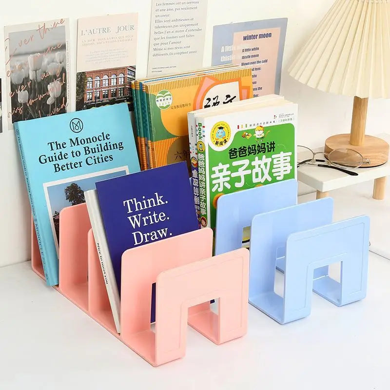 Range-livres Multifonction en Plastique — Organisateur Livres, Magazines et Fichiers Bureau