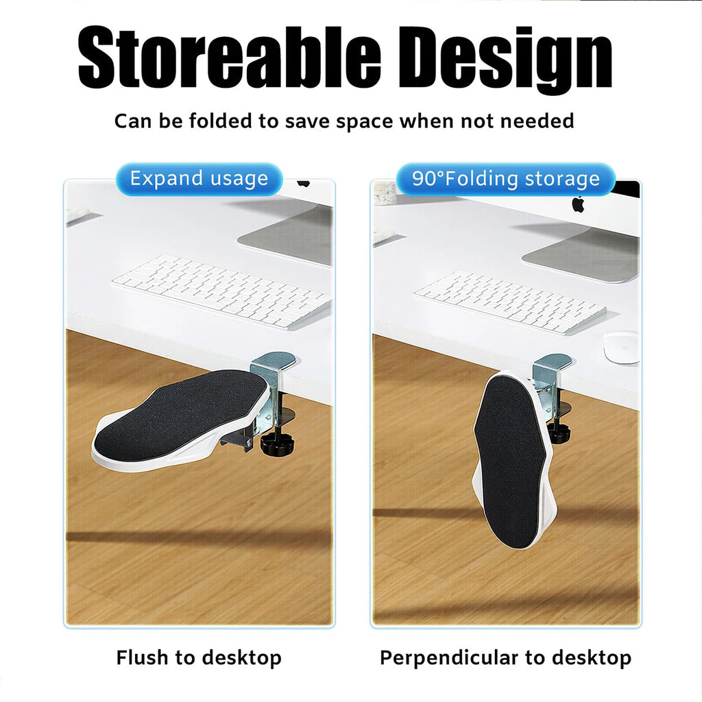 Support de Bras Ergonomique pour Bureau — Pliable, Rotatif, Réglable