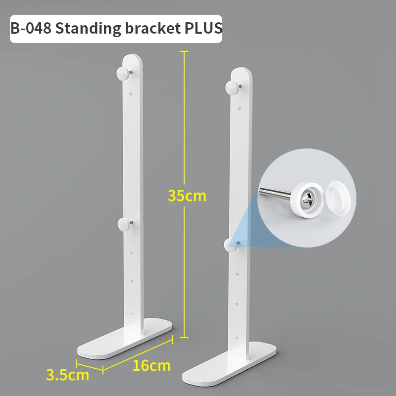 Panneau de Rangement Bureau Vertical Réglable — Rack Papeterie et Figurines Décoratives