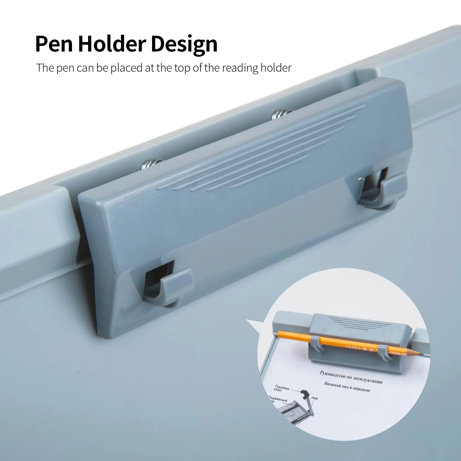 Support Porte-documents A4 Réglable avec Pince — Lutrin de Bureau pour Bureau, École et Maison