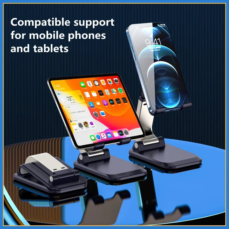 Support Téléphone et Tablette Pliable ABS — Compatible iPad, iPhone, Smartphone