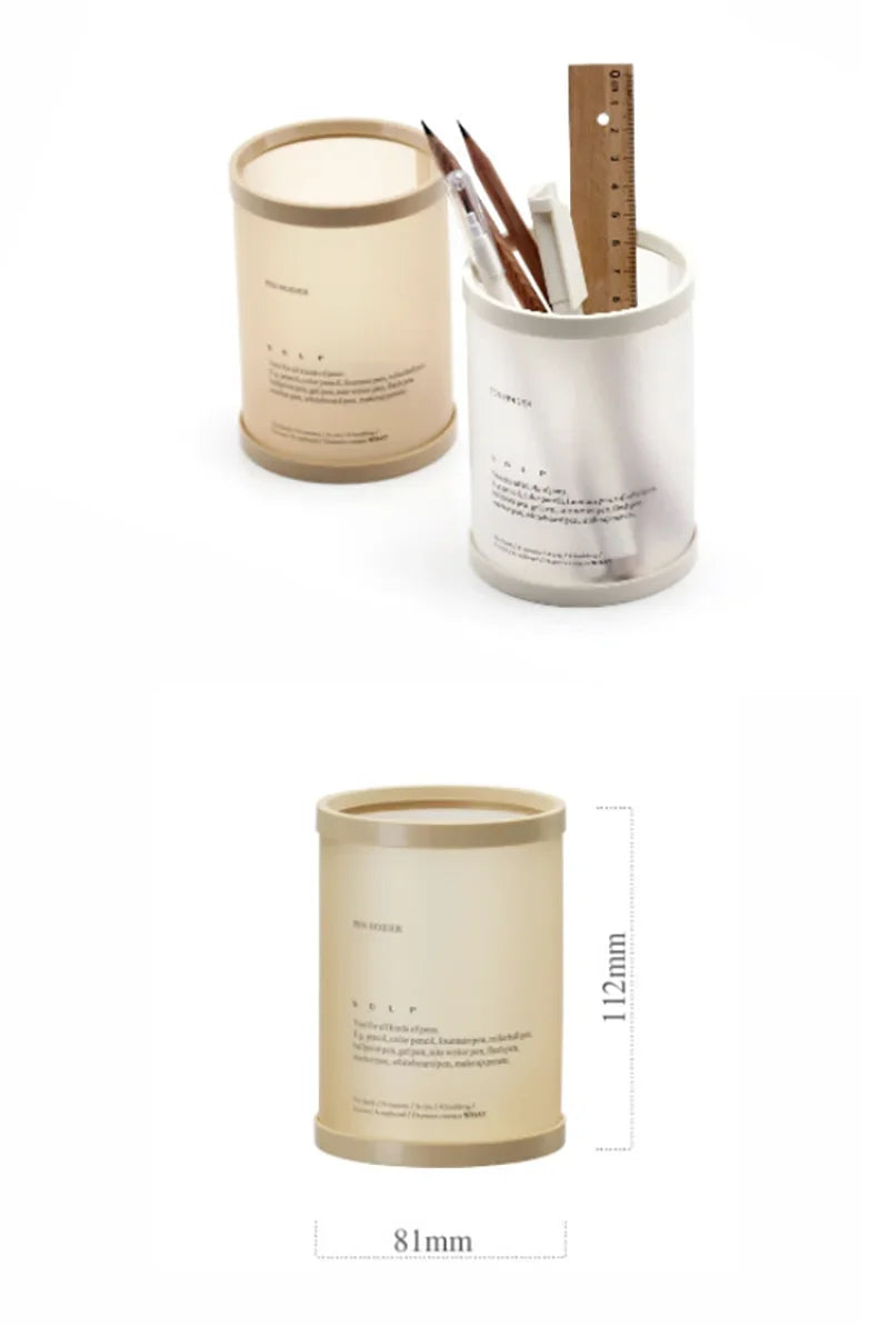 Porte-stylo Cylindrique Démontable — Rangement Papeterie Bureau, École et Cadeau Enseignant