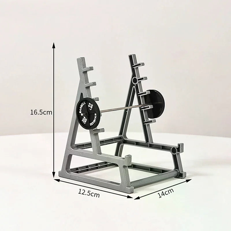 Porte-stylo Haltère Créatif — Mini Rack Bureau Amusant pour Hommes et Sportifs