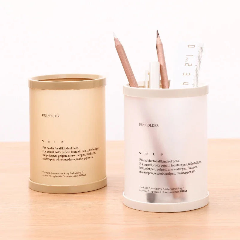 Porte-stylo Cylindrique Démontable — Rangement Papeterie Bureau, École et Cadeau Enseignant