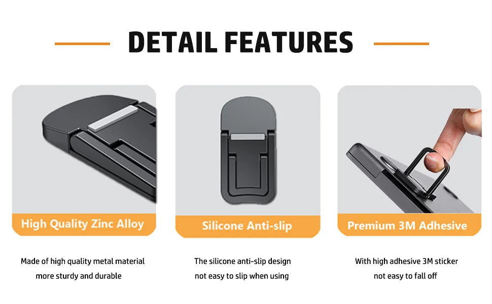 Support Ordinateur Portable Mini Jambes Pliables — Compatible MacBook, Huawei, Xiaomi