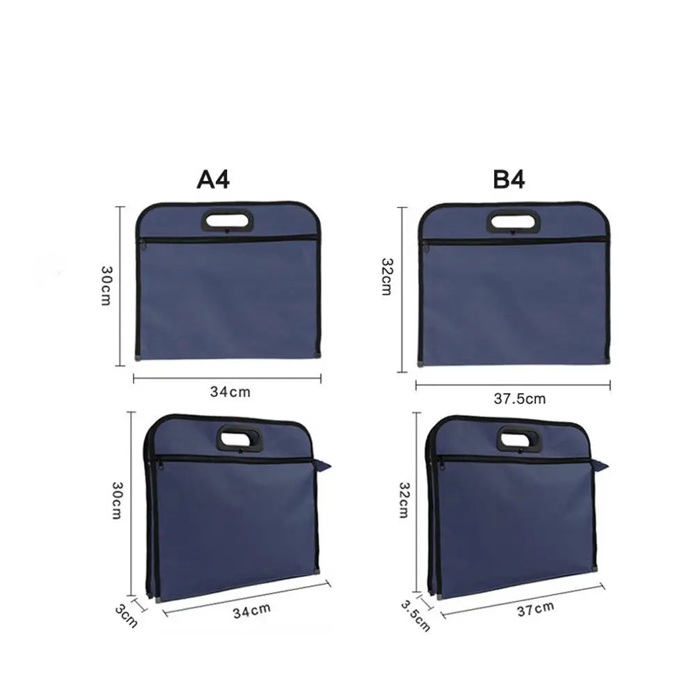 Sac Porte-documents Toile Canvas — Sacoche Bureau et Conférence Format A4/6B4