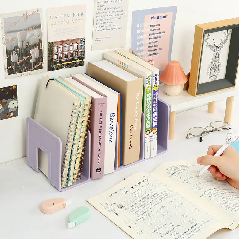 Range-livres Multifonction en Plastique — Organisateur Livres, Magazines et Fichiers Bureau