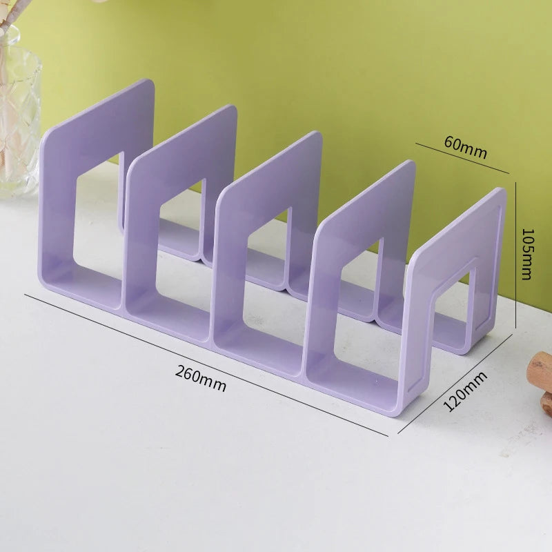 Range-livres Multifonction en Plastique — Organisateur Livres, Magazines et Fichiers Bureau