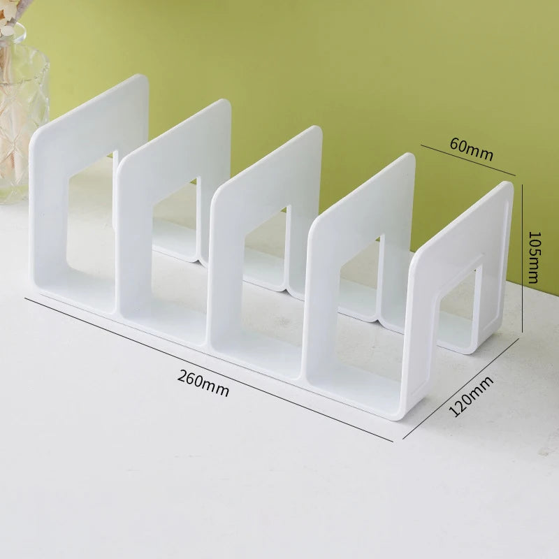 Range-livres Multifonction en Plastique — Organisateur Livres, Magazines et Fichiers Bureau