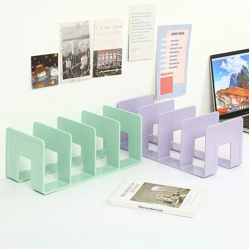 Range-livres Multifonction en Plastique — Organisateur Livres, Magazines et Fichiers Bureau