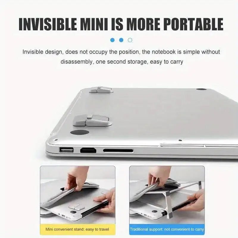 Lot de 2 Mini Supports Ordinateur Pliables — Support Clavier et Ordinateur Portable