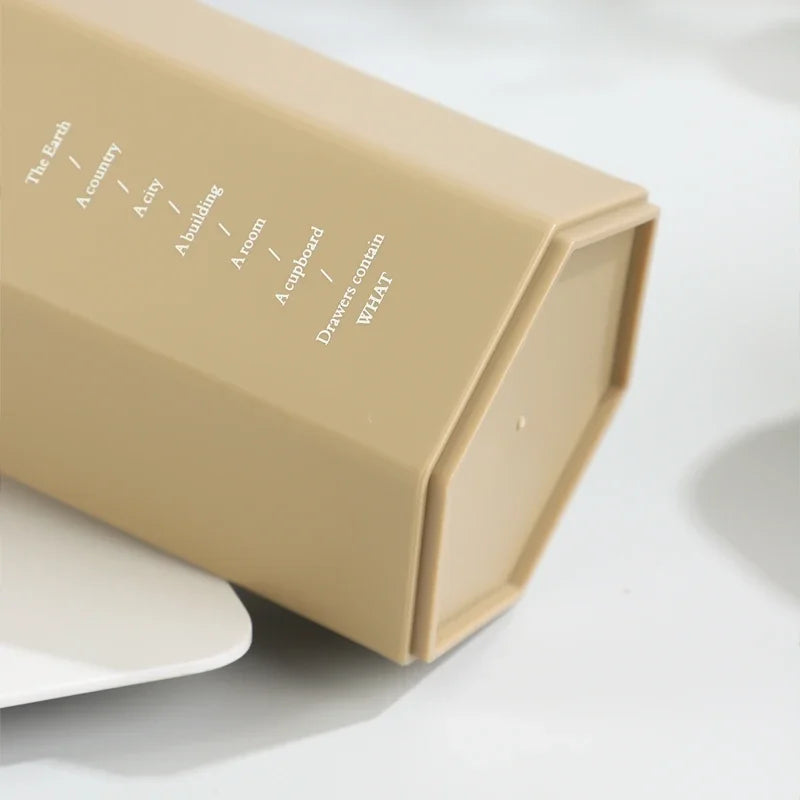 Porte-stylo Hexagonal de Bureau — Rangement Papeterie et Pinceaux Maquillage