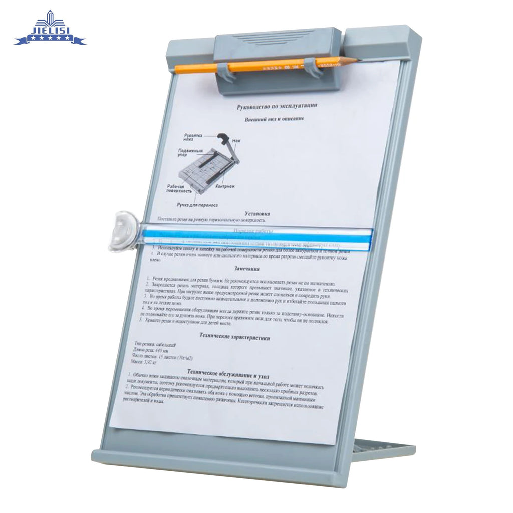Support Porte-documents A4 Réglable avec Pince — Lutrin de Bureau pour Bureau, École et Maison