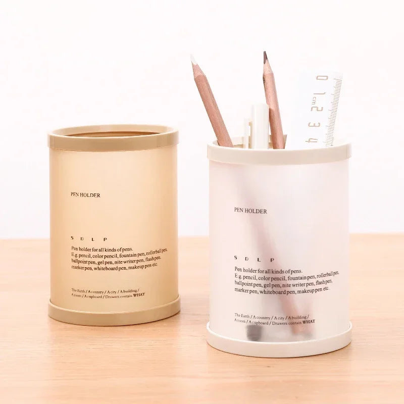 Porte-stylo Cylindrique Démontable — Rangement Papeterie Bureau, École et Cadeau Enseignant