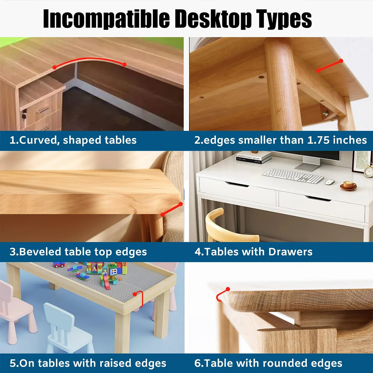 Support de Bras Ergonomique pour Bureau — Pliable, Rotatif, Réglable