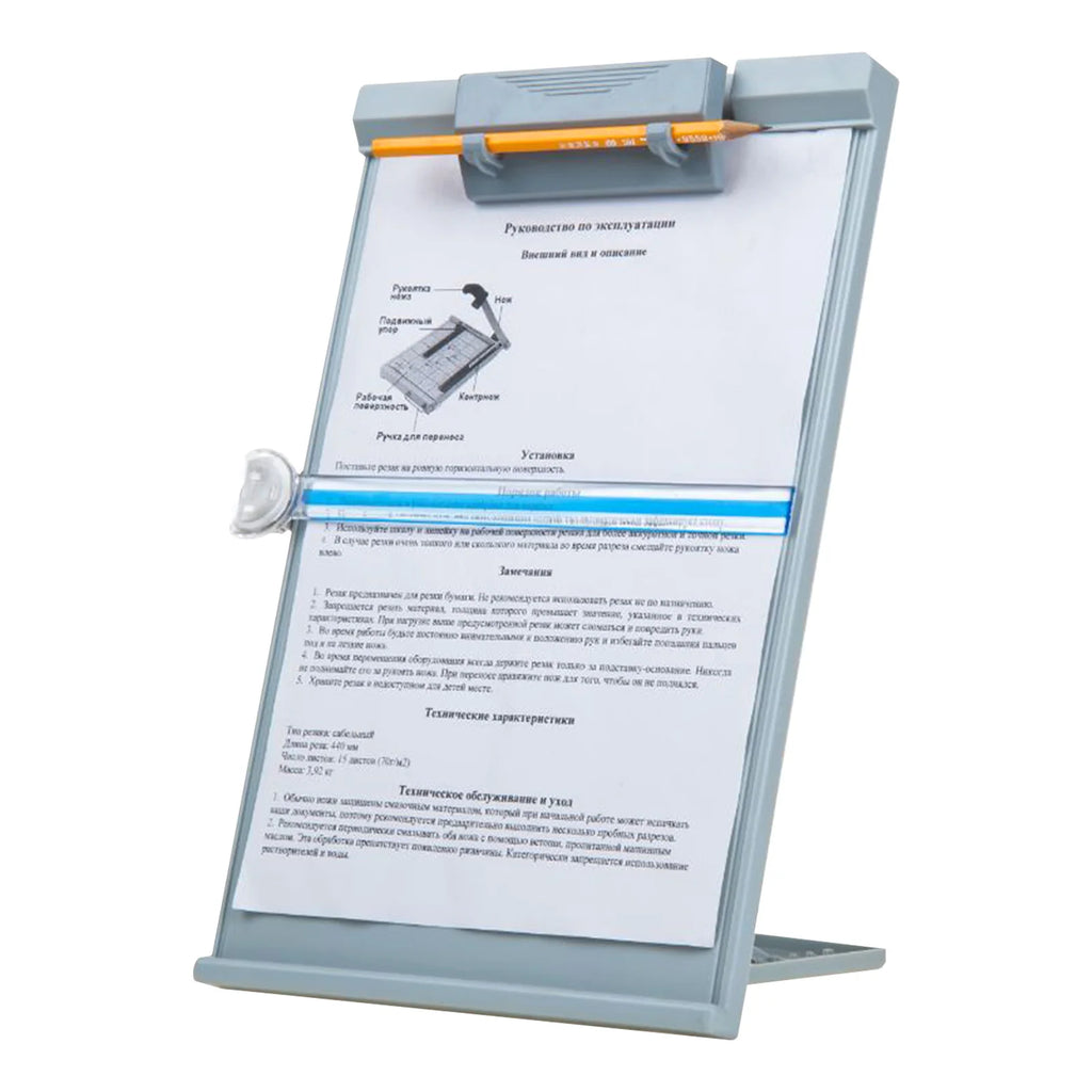 Support Porte-documents A4 Réglable avec Pince — Lutrin de Bureau pour Bureau, École et Maison