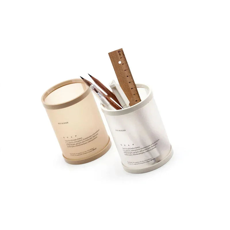 Porte-stylo Cylindrique Démontable — Rangement Papeterie Bureau, École et Cadeau Enseignant