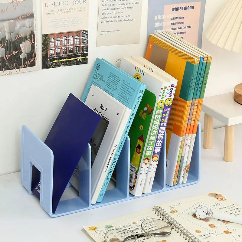Range-livres Multifonction en Plastique — Organisateur Livres, Magazines et Fichiers Bureau