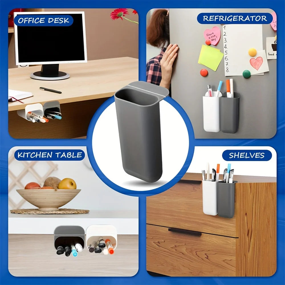 Porte-stylo Adhésif Clip-on — Organisateur Bureau, Maison et École en Plastique PP