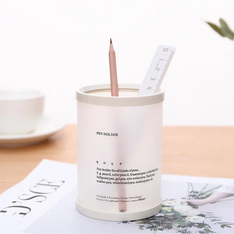 Porte-stylo Cylindrique Démontable — Rangement Papeterie Bureau, École et Cadeau Enseignant