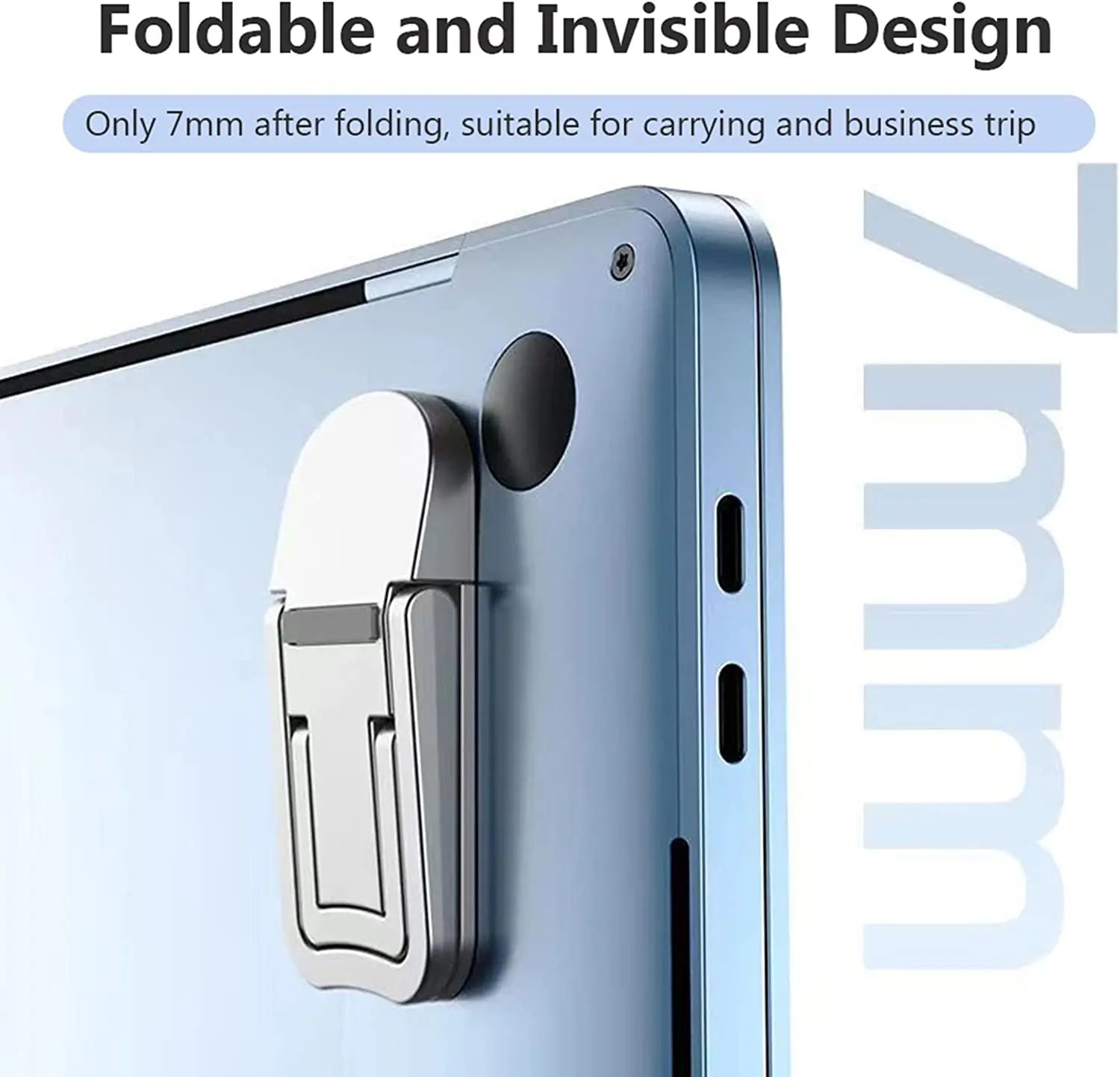 Support Ordinateur Portable Mini Jambes Pliables — Compatible MacBook, Huawei, Xiaomi