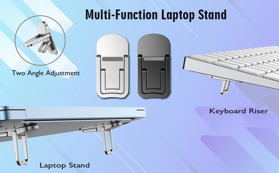 Support Ordinateur Portable Mini Jambes Pliables — Compatible MacBook, Huawei, Xiaomi