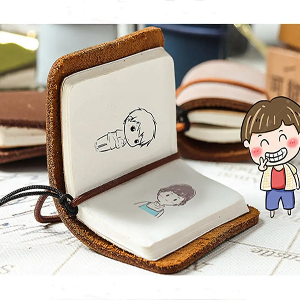 Carnet de Voyage en Cuir Portable — Journal, Notebook et Carnet Artisanal