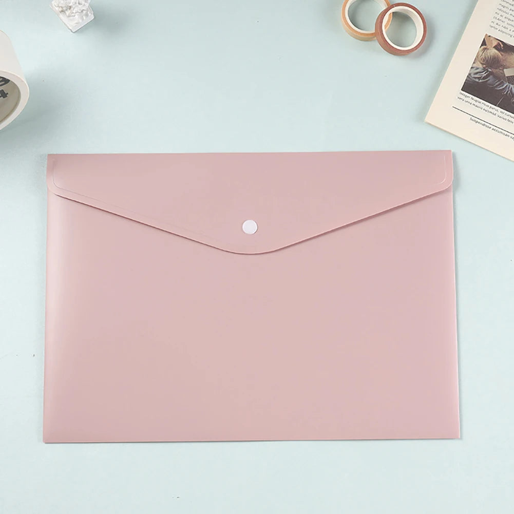 Pochette de Rangement Fichiers A4 en PP — Organisateur Bureau Grande Capacité