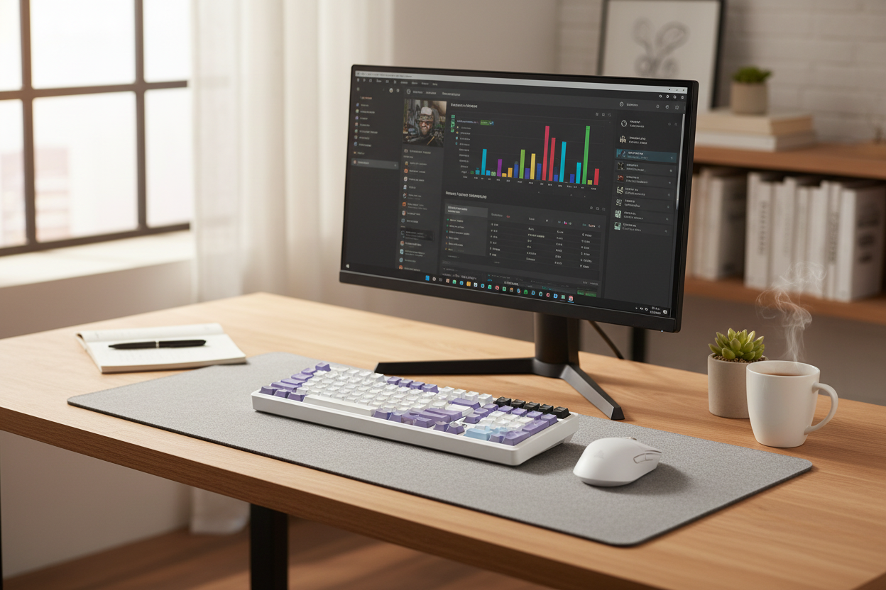 Clavier home office productivité