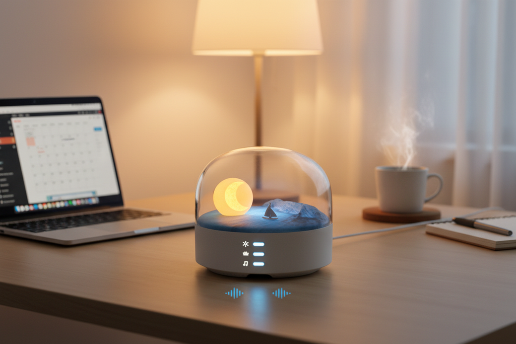 Veilleuse lune lifestyle bureau