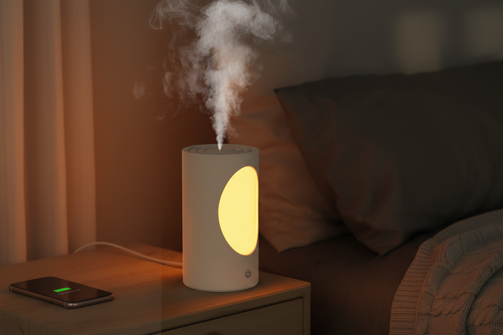 Humidificateur lifestyle chambre