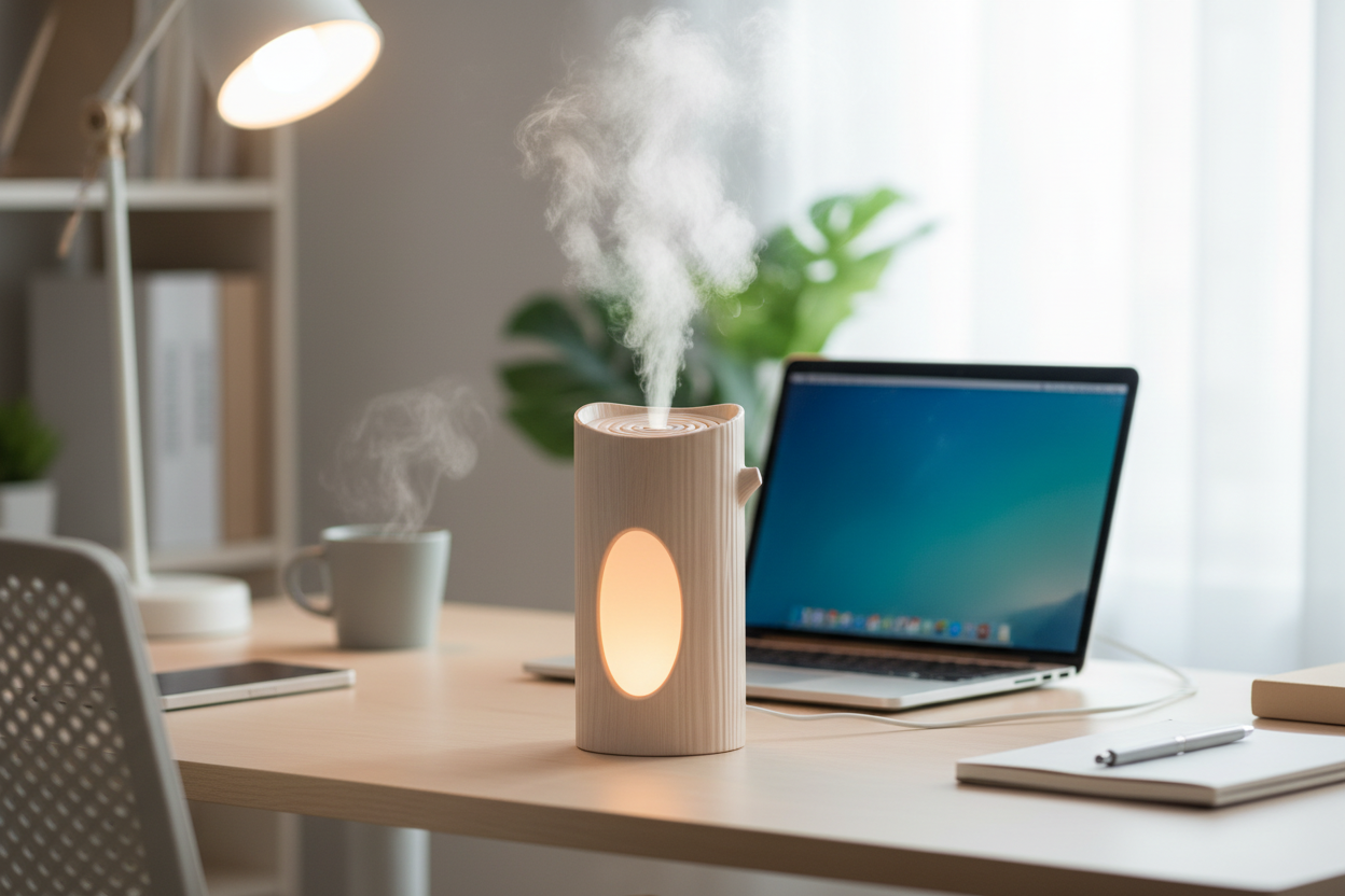 Humidificateur lifestyle bureau