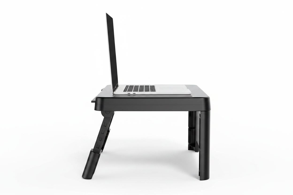 Bureau portable profil pieds réglables