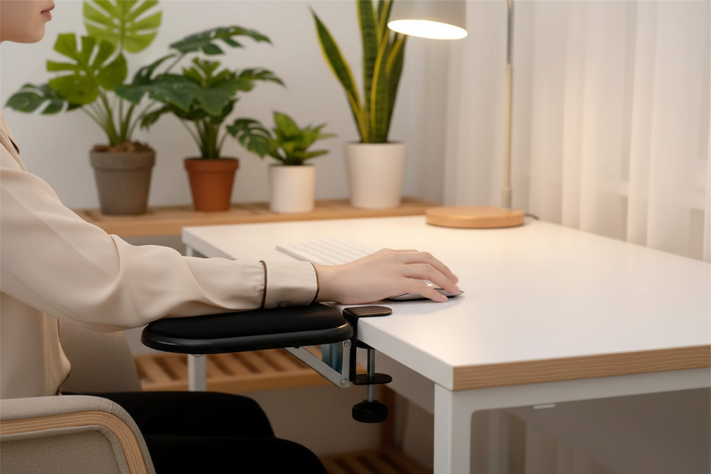 Accoudoir bureau cosy plantes