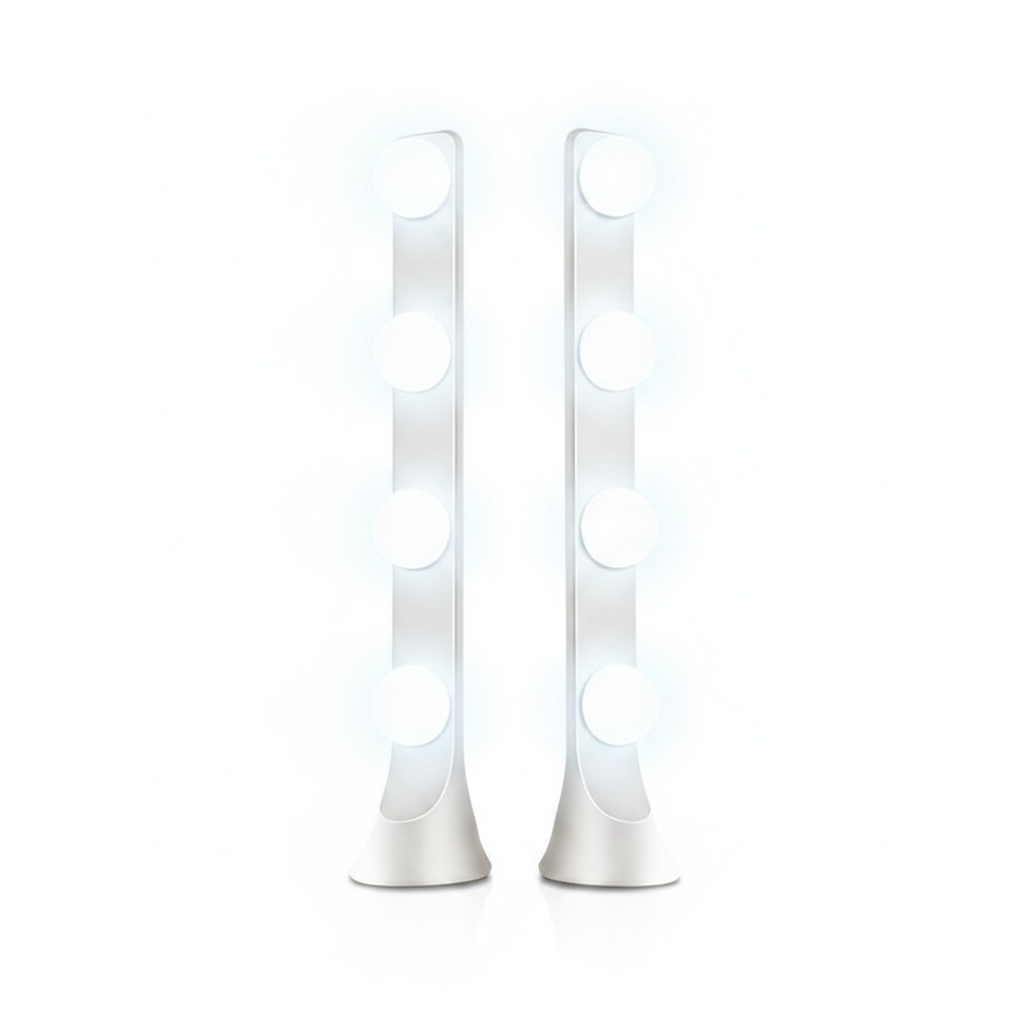 Anneau lumineux fond blanc