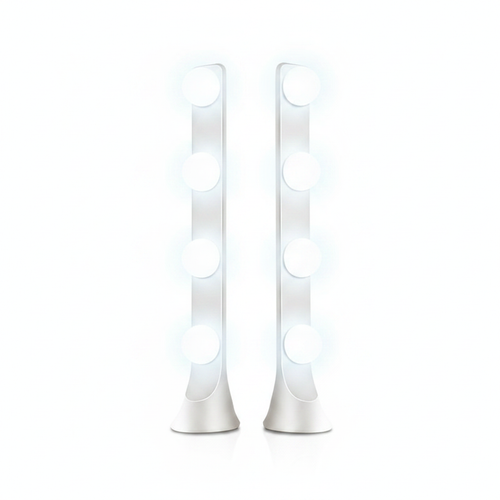 Anneau lumineux fond blanc