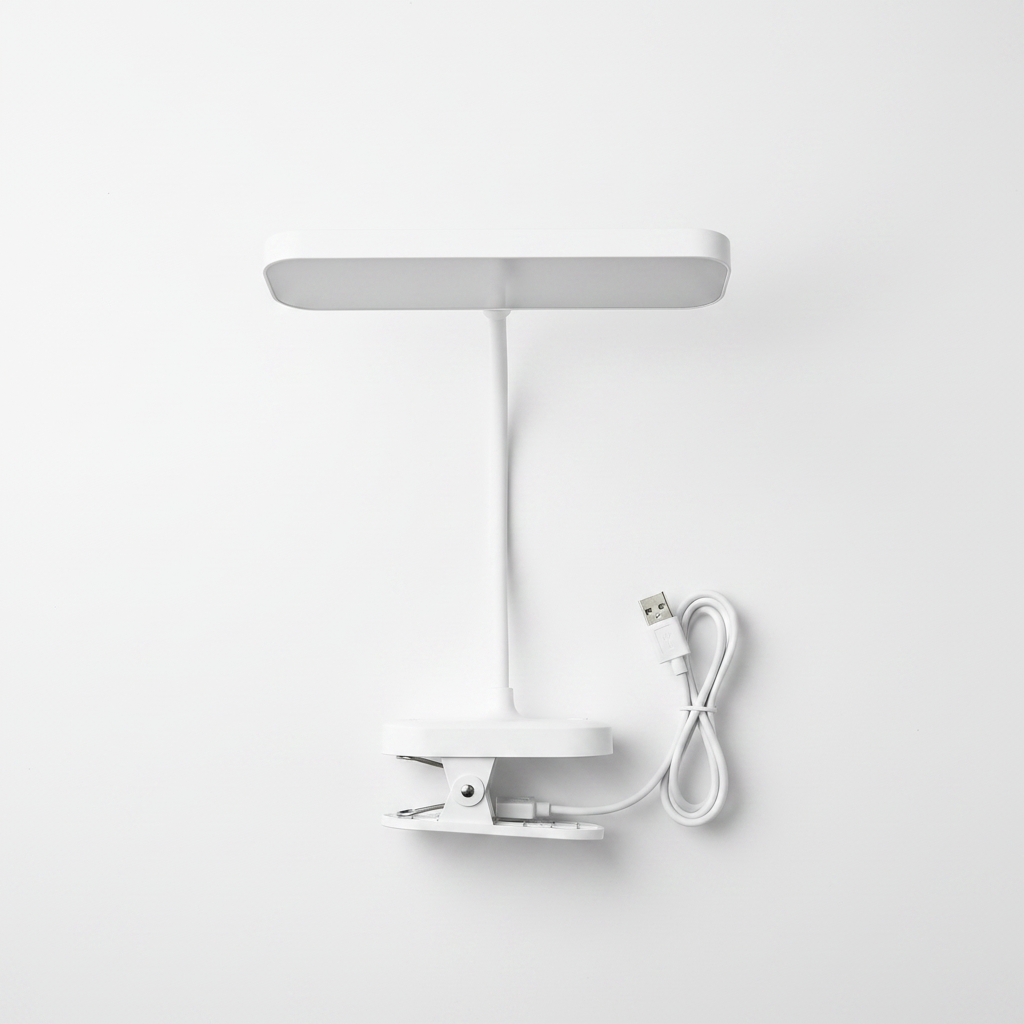 Lampe clip LED flat lay