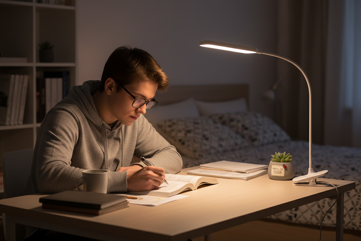 Lampe clip LED lifestyle étudiant